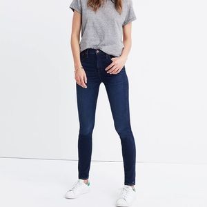 MADEWELL | 10” High Rise Dark Wash Skinny